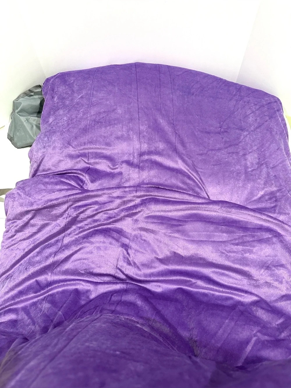 New Purple Velvet Thick Fluffy Camping Cot Mat Cover Mattress Pad